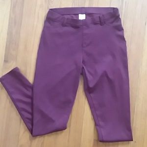 Maroon Jeggings NWOT